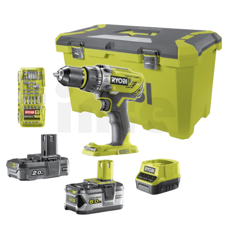 RYOBI R18PD3 18V Akumulátorová příklepová vrtačka (5.0Ah + 2.0Ah) 5133004708