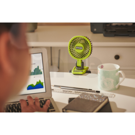 RYOBI RCF4-120G 4V Akumulátorový ventilátor s klipsem USB Lithium (1x 2,0Ah) 5133006143