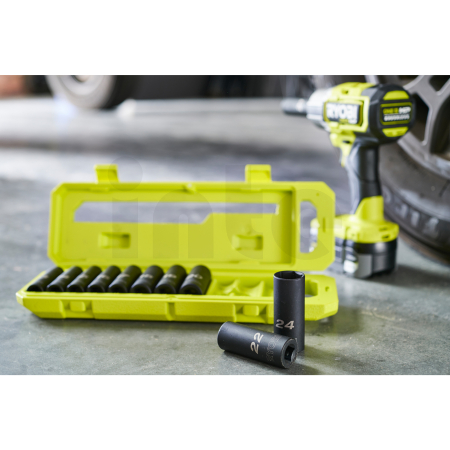 RYOBI RHDIS10PC Sada 10 nástrčných hlavic do rázových utahováků 5132006071