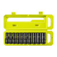 RYOBI RHDIS10PC Sada 10 nástrčných hlavic do rázových utahováků 5132006071