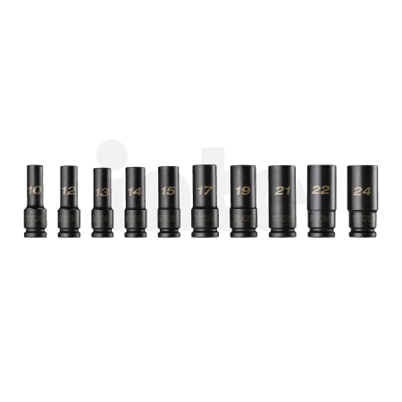 RYOBI RHDIS10PC Sada 10 nástrčných hlavic do rázových utahováků 5132006071