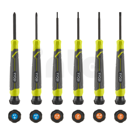 RYOBI RHSDS6PC Sada šroubováků, 6 ks 5132006045