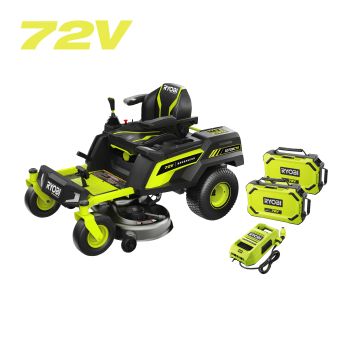 RYOBI RY72ZTRX107 72V Bezuhlíkový zahradní rider s nulovým poloměrem otáčení, šířka záběru 107cm 5133005761