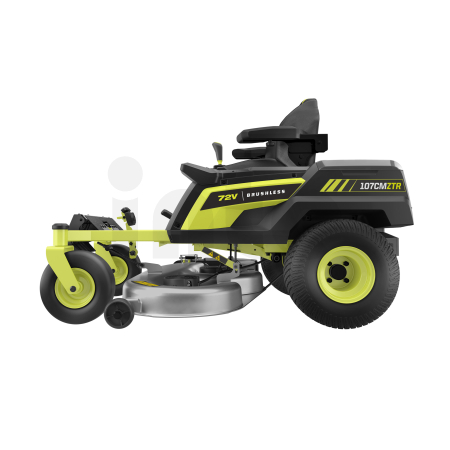 RYOBI RY72ZTRX107 72V Bezuhlíkový zahradní rider s nulovým poloměrem otáčení, šířka záběru 107cm 5133005761
