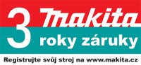 Makita 3 roky záruka